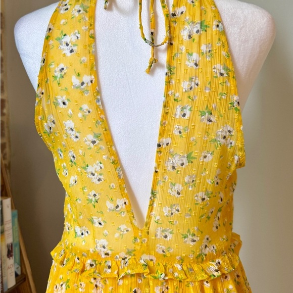 Superdry Yellow Tiered Maxi Skirt Resort Wear - Picture 2 of 11